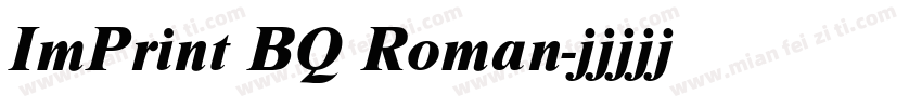 ImPrint BQ Roman字体转换